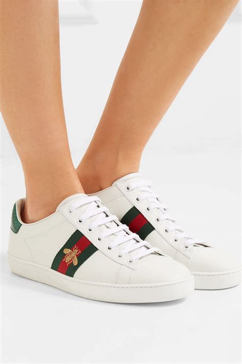 gucci sneakers bee and stars|gucci ace bee platform sneakers.